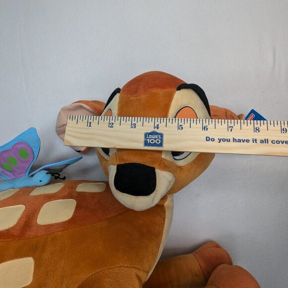 NWT Disney Bambi 2001 Plush w/ Butterfly (Mattel/Fisher Price) Large 20" - Picture 13 of 13